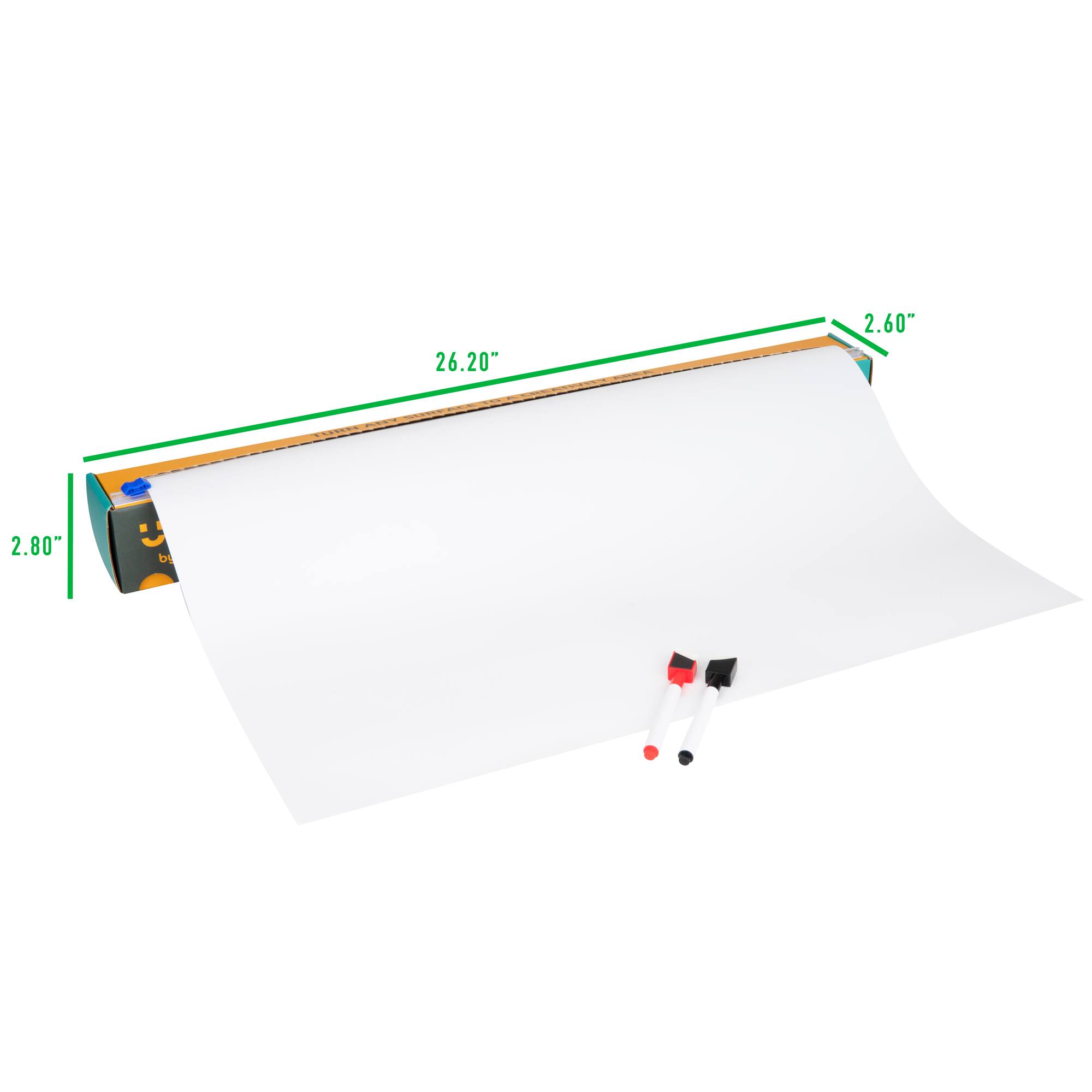 Mind Reader Adhesive Whiteboard Decal Paper Set